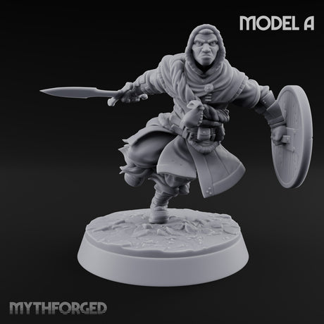Muster Roll Misfits Human Soldiers — A · Dagger & Shield + Sword & Open Hand + Crossbow & Hammer + Sword & Shield