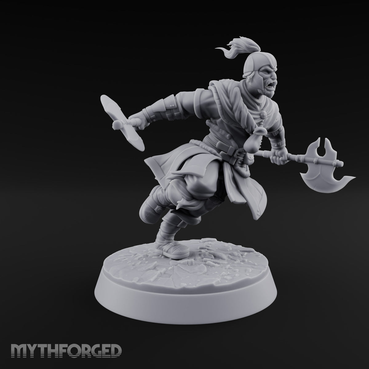 Muster Roll Misfits Human Soldiers — A · Twin Axes + Spiked Mace & Sword + Spear & Tower Shield + Bow & Dagger