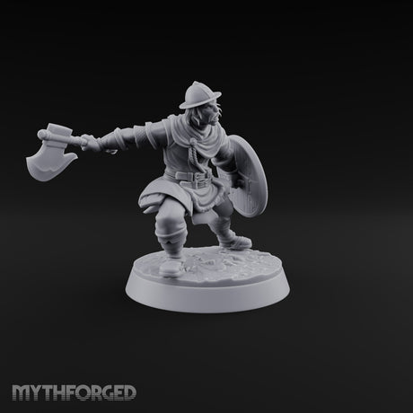 Muster Roll Misfits Human Soldier B — Axe & Shield