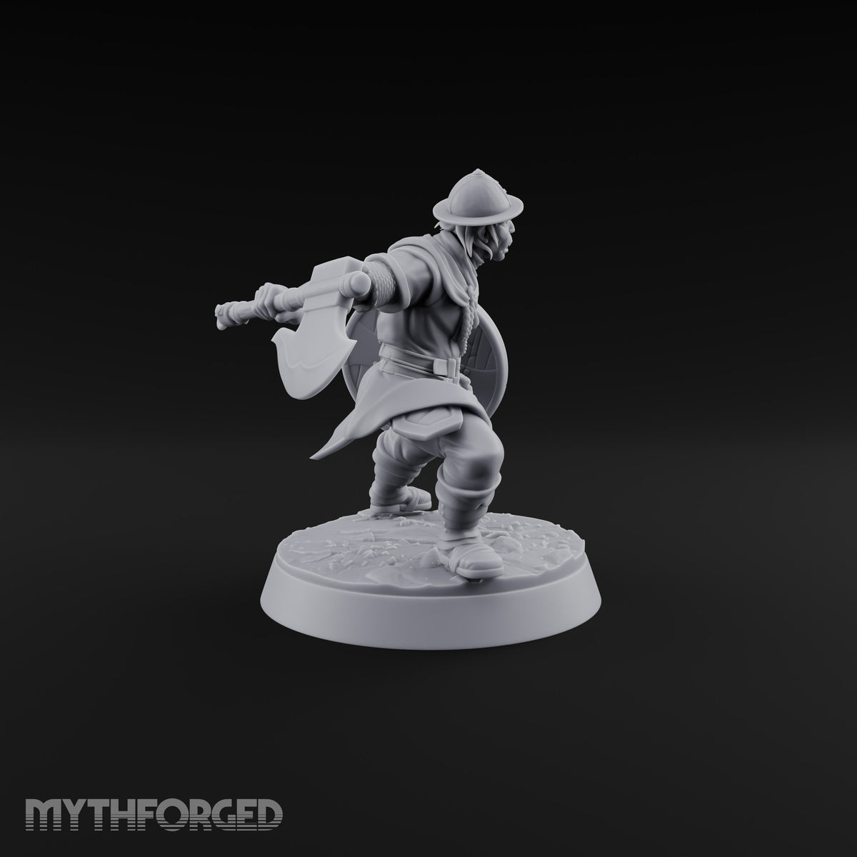 Muster Roll Misfits Human Soldier B — Axe & Shield