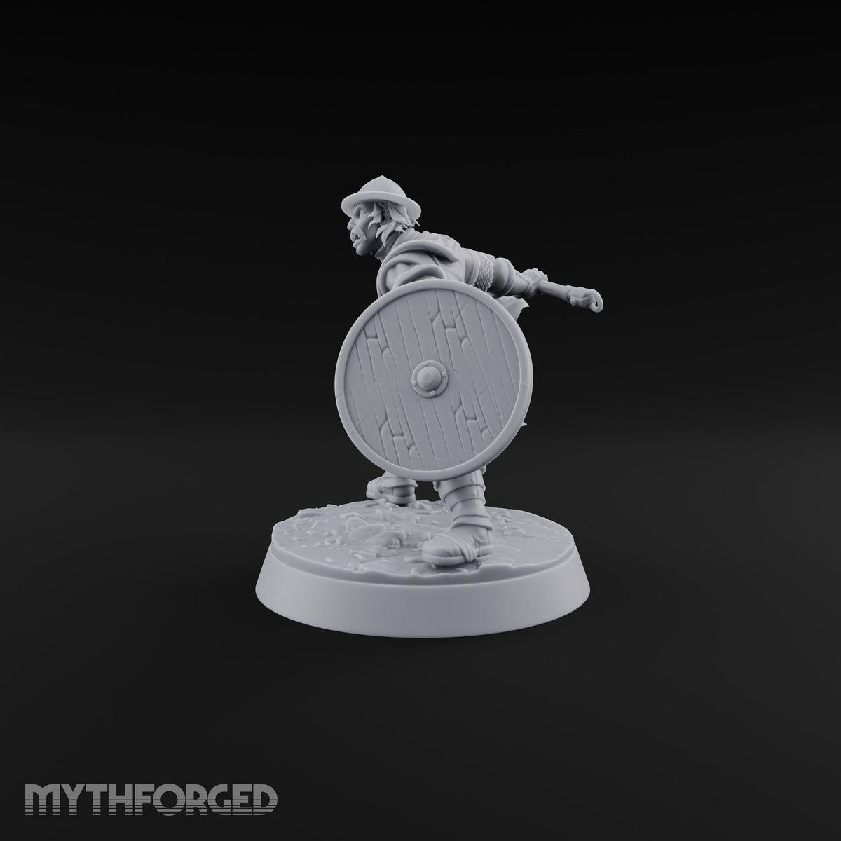 Muster Roll Misfits Human Soldier B — Axe & Shield