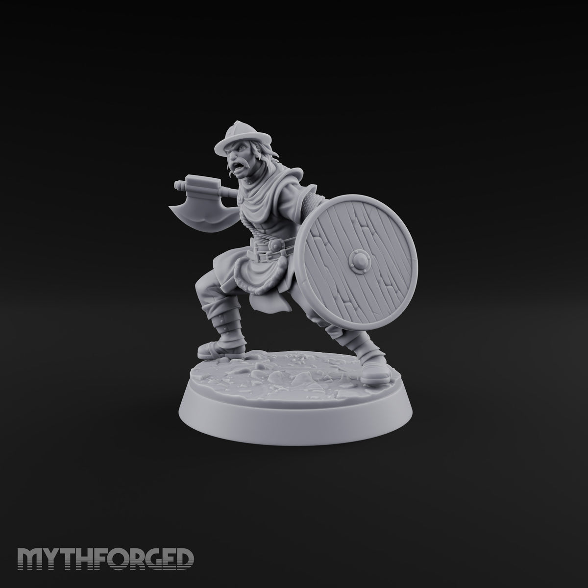 Muster Roll Misfits Human Soldier B — Axe & Shield