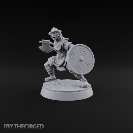 Muster Roll Misfits Human Soldier B — Axe & Shield