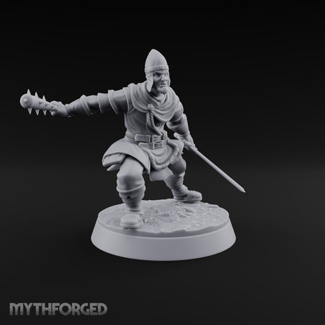Muster Roll Misfits Human Soldiers — B · Twin Axes + Spiked Mace & Sword + Spear & Tower Shield + Bow & Dagger