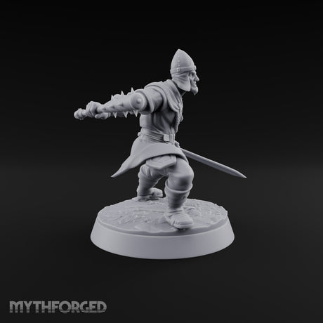 Muster Roll Misfits Human Soldier B — Spiked Mace & Sword