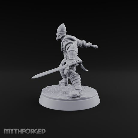 Muster Roll Misfits Human Soldier B — Spiked Mace & Sword