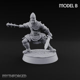 Muster Roll Misfits Human Soldier B — Spiked Mace & Sword