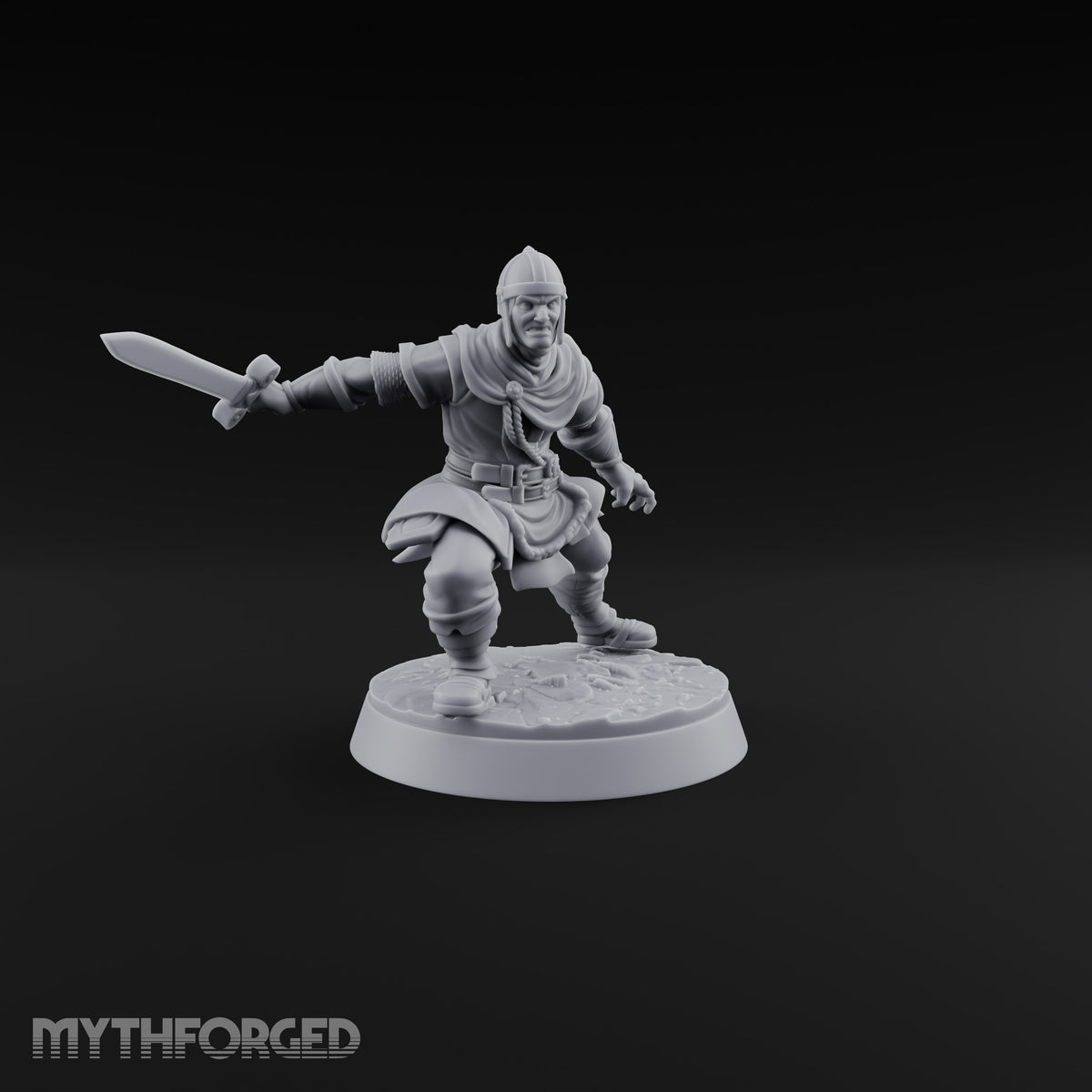 Muster Roll Misfits Human Soldier B — Sword & Open Hand