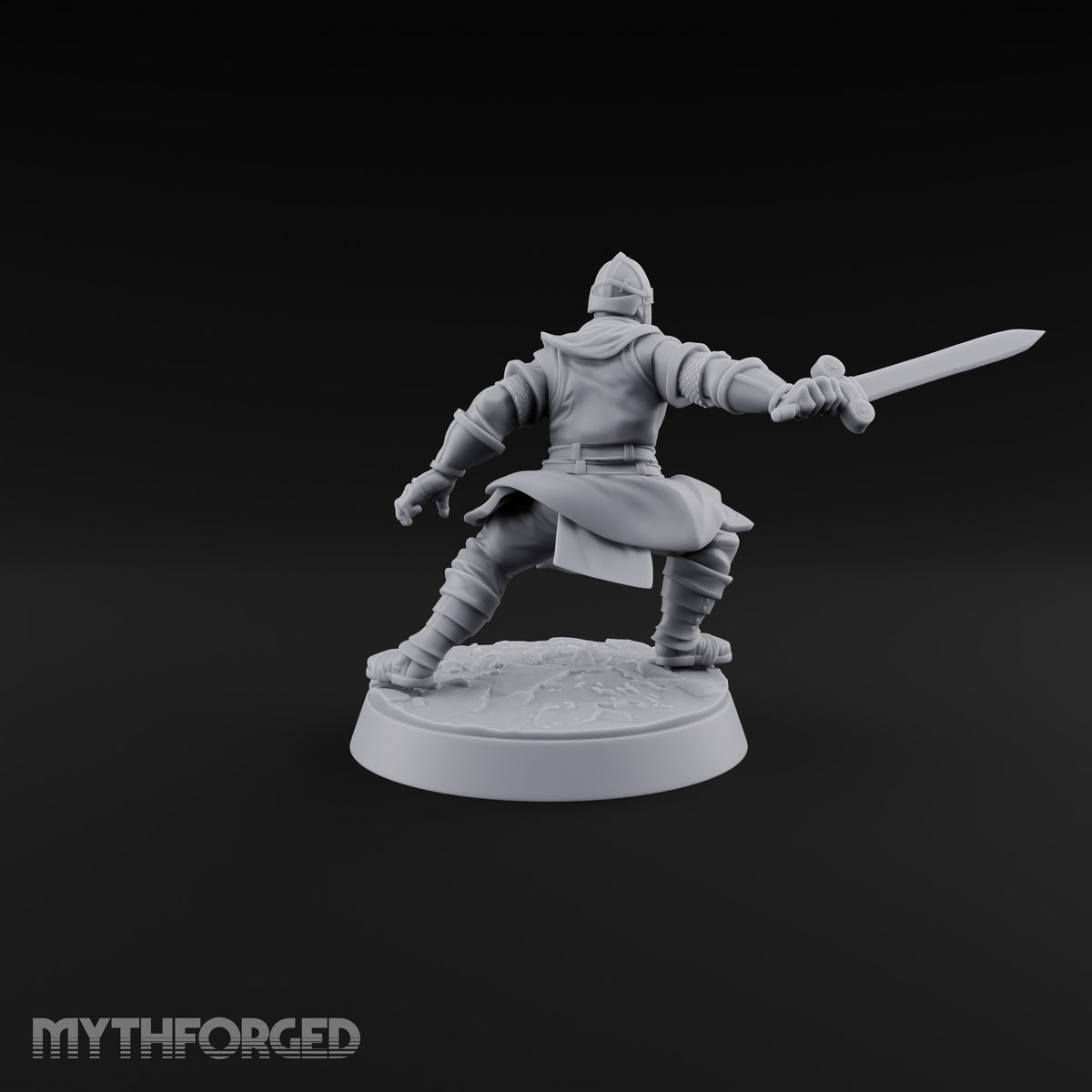Muster Roll Misfits Human Soldier B — Sword & Open Hand