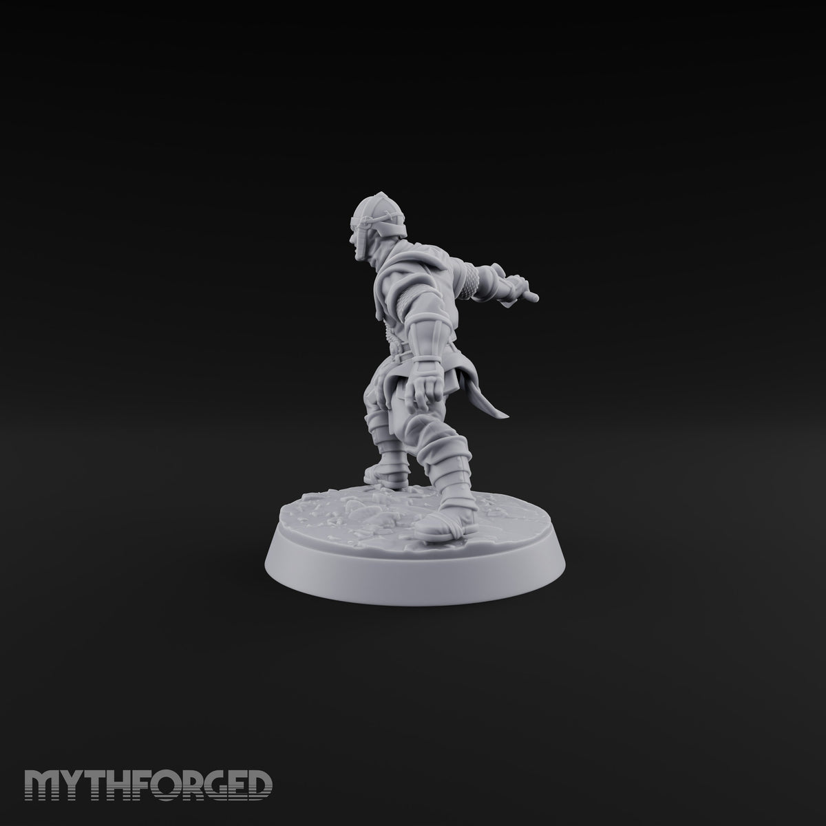Muster Roll Misfits Human Soldier B — Sword & Open Hand