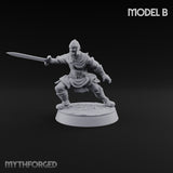 Muster Roll Misfits Human Soldier B — Sword & Open Hand