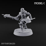 Muster Roll Misfits Human Soldiers — C · Dagger & Shield + Sword & Open Hand + Crossbow & Hammer + Sword & Shield