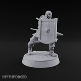 Muster Roll Misfits Human Soldier C — Spear & Tower Shield