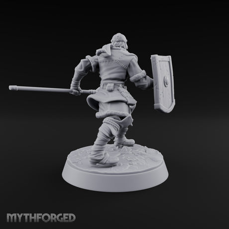 Muster Roll Misfits Human Soldier C — Spear & Tower Shield