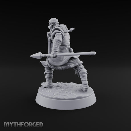 Muster Roll Misfits Human Soldier C — Spear & Tower Shield