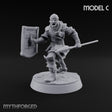 Muster Roll Misfits Human Soldier C — Spear & Tower Shield
