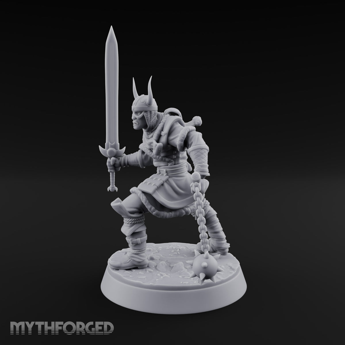 Muster Roll Misfits Human Soldier C — Sword & Flail