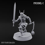 Muster Roll Misfits Human Soldiers — C · Sword & Whip + Axe & Shield + Sword & Flail + Axe & Dagger