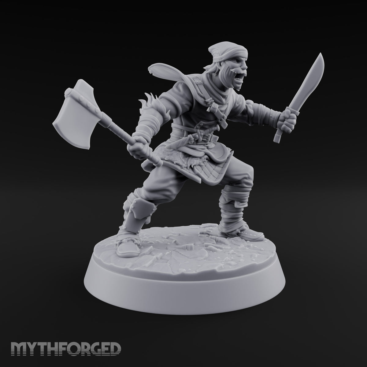 Muster Roll Misfits Human Soldier D — Axe & Dagger
