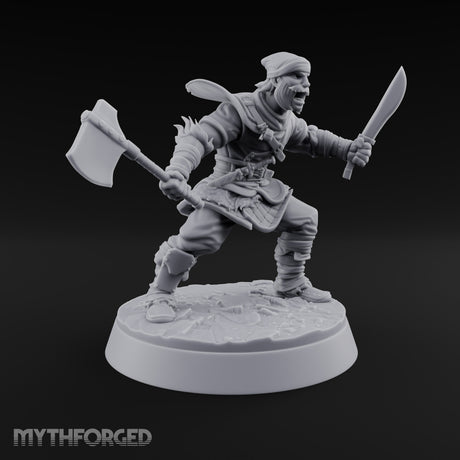 Muster Roll Misfits Human Soldier D — Axe & Dagger