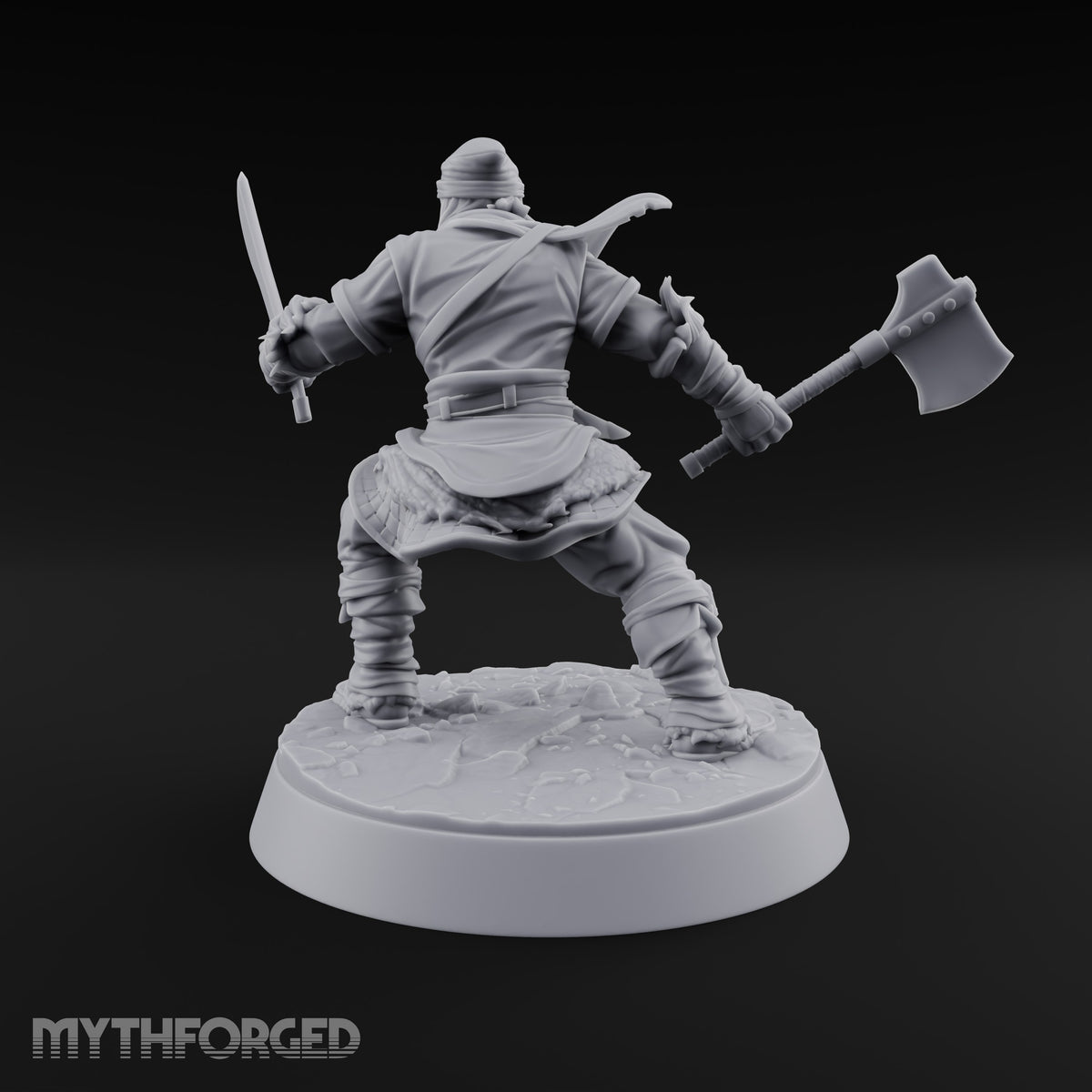 Muster Roll Misfits Human Soldier D — Axe & Dagger