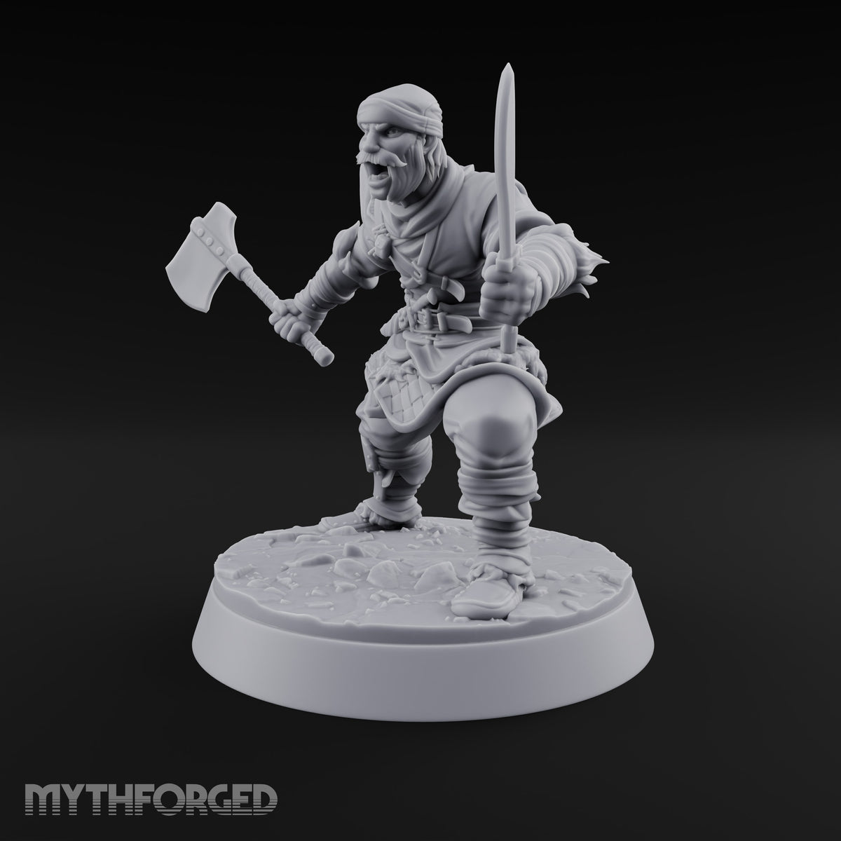 Muster Roll Misfits Human Soldier D — Axe & Dagger