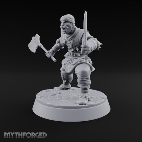 Muster Roll Misfits Human Soldier D — Axe & Dagger