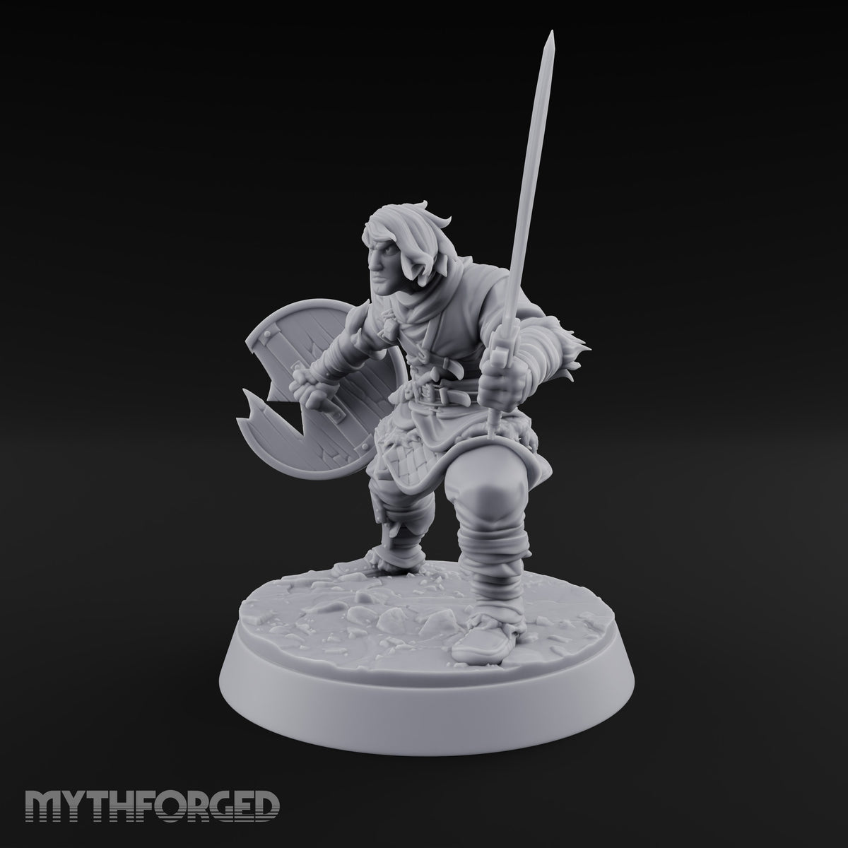 Muster Roll Misfits Human Soldier D — Sword & Shield