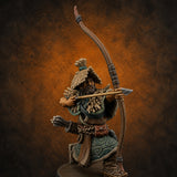 Arrow Loosing Nomad Archer A — painted concept preview (miniature supplied unpainted)