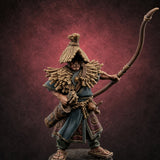 Arrow Loosing Nomad Archer D — painted concept preview (miniature supplied unpainted)