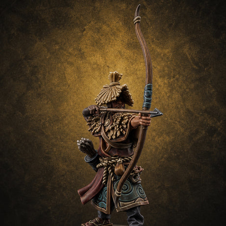 Arrow Loosing Nomad Archer G — painted concept preview (miniature supplied unpainted)