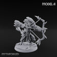 Arrow Nocking Lizardfolk Archer A Miniature for Dungeons and Dragons, Pathfinder or other TTRPGs