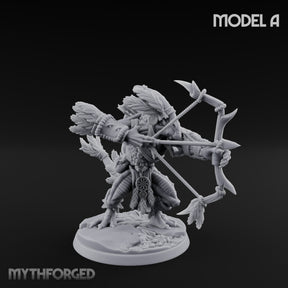 Arrow Nocking Lizardfolk Archer A Miniature for Dungeons and Dragons, Pathfinder or other TTRPGs