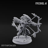 Arrow Nocking Lizardfolk Archer A Miniature for Dungeons and Dragons, Pathfinder or other TTRPGs