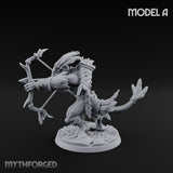 Arrow Nocking Lizardfolk Archer A Miniature for Dungeons and Dragons, Pathfinder or other TTRPGs