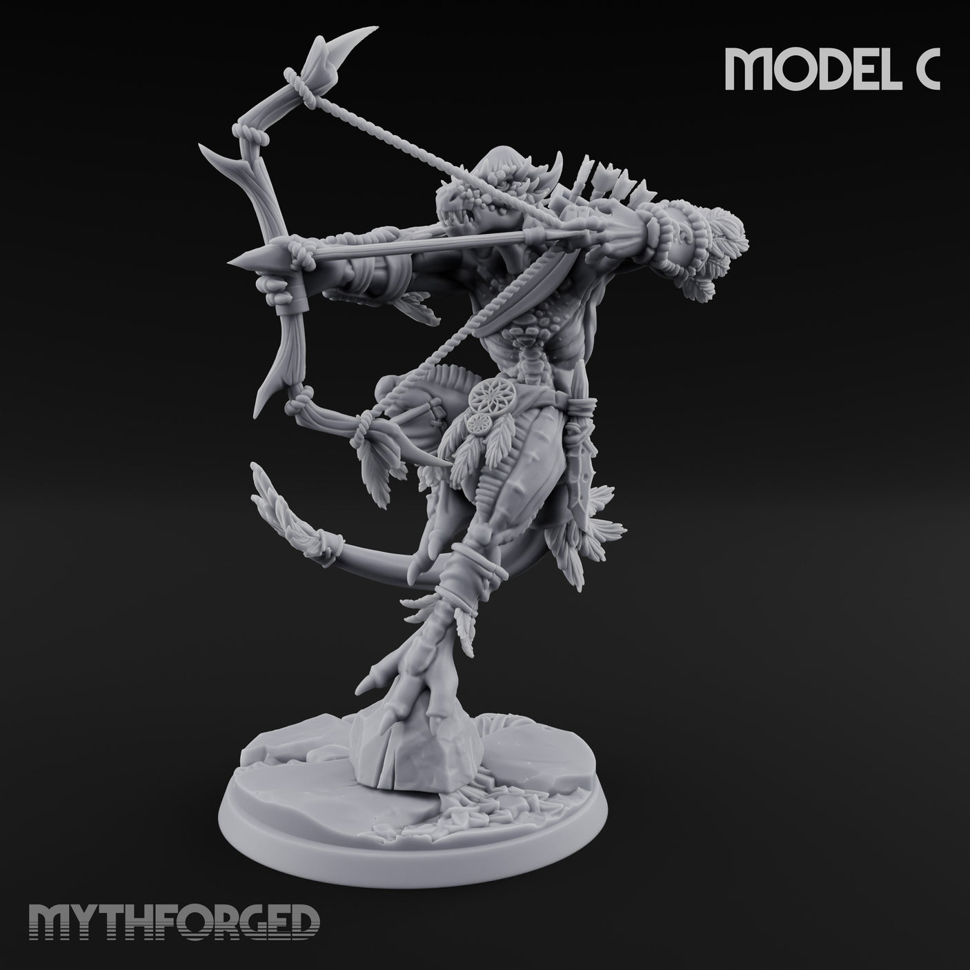 Arrow Nocking Lizardfolk Archer C