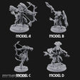 Arrow Nocking Lizardfolk Archers Miniature for Dungeons and Dragons, Pathfinder or other TTRPGs