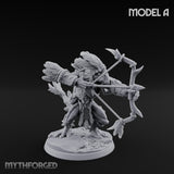 Arrow Nocking Lizardfolk Archers Miniature for Dungeons and Dragons, Pathfinder or other TTRPGs