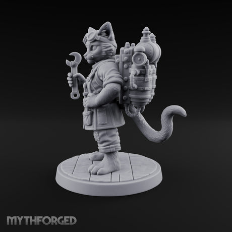 Nine Lives, One Loose Bolt Tabaxi Artificer