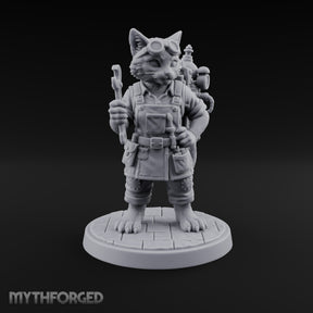Nine Lives, One Loose Bolt Tabaxi Artificer