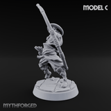 Bow Flexing Ashigaru Archers Miniature for Dungeons and Dragons, Pathfinder or other TTRPGs