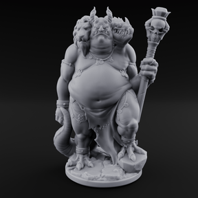 Three Heads Full Of Trouble Devil Overlord Miniature for Dungeons and Dragons, Pathfinder or other TTRPGs
