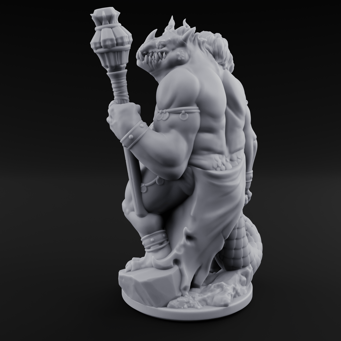 Three Heads Full Of Trouble Devil Overlord Miniature for Dungeons and Dragons, Pathfinder or other TTRPGs