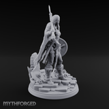 Axe Shouldered Ready Human Barbarian Miniature for Dungeons and Dragons, Pathfinder or other TTRPGs
