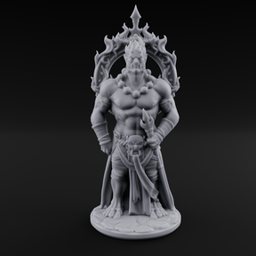 Halo Bearing Demon Asura Miniature for Dungeons and Dragons, Pathfinder or other TTRPGs