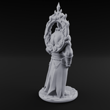 Halo Bearing Demon Asura Miniature for Dungeons and Dragons, Pathfinder or other TTRPGs