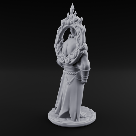 Halo Bearing Demon Asura Miniature for Dungeons and Dragons, Pathfinder or other TTRPGs