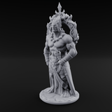 Halo Bearing Demon Asura Miniature for Dungeons and Dragons, Pathfinder or other TTRPGs