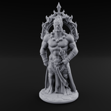 Halo Bearing Demon Asura Miniature for Dungeons and Dragons, Pathfinder or other TTRPGs