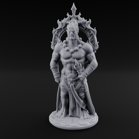 Halo Bearing Demon Asura Miniature for Dungeons and Dragons, Pathfinder or other TTRPGs